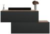 Planetmöbel Garderoben-Set 2x Hängeschrank WEST 100 cm gold eiche / anthrazit, (Garderobenschrank, Wandgarderobe hängend oder stehend), in verschiedenen Farben Bild 5