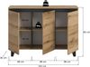 Sideboard B/H/T: 120x84x36 cm in Evoke Oak Nachbildung und schwarz Bild 4