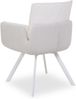 Polsterstuhl HARPER HARARE LBH 63x64x86 cm weiß Esszimmerstuhl Freischwinger Schwingstuhl Bild 2