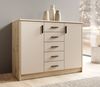 Kommode >Nelly< in Artisan Eiche Dekor / Cashmere - 109x86x50cm (BxHxT) Bild 2