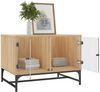 vidaXL Couchtisch mit Glastüren Sonoma-Eiche 68,5x50x50 cm 836541 Bild 4
