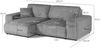 Ecksofa Cord Velours 237x144x79 grau PAULINA Bild 4