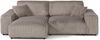 Ecksofa Cord Velours 237x144x79 grau PAULINA Bild 2