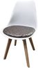 Stuhl Atlanta Weiß/PU Braun Muster 4er-Set Bild 3