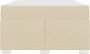 vidaXL Bettrahmen mit Matratze Creme 120 x 190 cm Stoff 3399178 Bild 5