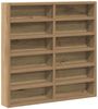 vidaXL Vitrine mit Regal Artisan-Eiche 60 x 8,5 x 58 cm Holzwerkstoff 869190 Bild 2