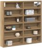 vidaXL Vitrine mit Regal Artisan-Eiche 60 x 8,5 x 58 cm Holzwerkstoff 869190 Bild 3