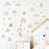 Montegoni Wandtattoo 3 Bögen Kinder Wandsticker (Wandaufkleber mit Regenbogen Herzen Sterne Wolken Muster, Dekoration Kindergarten Heimdekoration), Wandaufkleber für Mädchenzimmer, Babyzimmer Bild 3