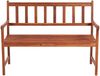 vidaXL Gartenbank mit Auflage 120 cm Massivholz Akazie 3063779 Bild 3
