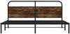 vidaXL Metallbett ohne Matratze Räuchereiche 193x203 cm 3318632 Bild 5