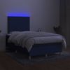 vidaXL Boxspringbett mit Matratze & LED Blau 120x190 cm Stoff 3270238 Bild 4