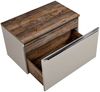 Waschtischunterschrank 80cm PUEBLA-56-TAUPE in taupe mit Vintage Oak, B/H/T ca. 80,4/48,5/46 cm Bild 3