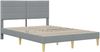 vidaXL Bettrahmen Hellgrau 140 x 190 cm Polyester 3414954 Bild 4