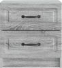 vidaXL Nachttisch 2 pcs Graues Sonoma 43 x 34,5 x 44,5 cm 895688 Bild 5