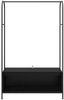 vidaXL Kleiderständer Schwarz 100 x 44 x 160 cm Holzwerkstoff 868451 Bild 5