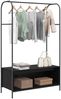vidaXL Kleiderständer Schwarz 100 x 44 x 160 cm Holzwerkstoff 868451 Bild 3