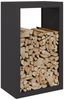 vidaXL Brennholzregal Schwarz 60x40x100 cm Stahl 850989 Bild 3