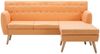 vidaXL Sofa L-Form Stoff 171,5x138x81,5 cm Orange 247022 Bild 3