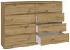ibonto KOMMODE HANDWERKLICHE EICHE 40x138x97cm (H 97 x T 40 x B 138 cm) Bild 2