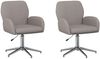 vidaXL Drehstühle 2 Stk. 54 x 58 x 90 cm Taupe Stoff 3428300 Bild 2