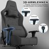 Devoko Gaming-Stuhl Luxuriöser Wildlederimitat,Ergonomisch & Großzügigem Sitz,Bürostuhl, Atmungsaktiver Stoff, Memory-Schaum, Leiseroller, Gaslift Stufe 4 Bild 4