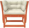 vidaXL Gartensofa mit Armlehnen und Kissen Braun Massivholz Kiefer 844696 Bild 5