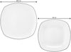Seltmann Weiden Lido Black Line Tafelservice eckig 12-teilig Bild 2