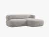 Micadoni 5-Sitzer Ecksofa Jenny Kleine Version Rechts Boucle Now or Never Hellgrau Bild 3