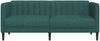 vidaXL Sofa 2-Sitzer Dunkelgrün Stoff 372608 Bild 4