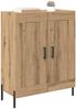 vidaXL Sideboard Artisan-Eiche 69,5 x 34 x 90 cm Verbundholz und Eisen 881604 Bild 3