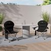 KESSER® Campingstuhl faltbar bis 150 kg Angelstuhl Faltstuhl Klappstuhl Gepolstert mit Armlehnen, Getränkehalter + Tasche mit hoher Rückenlehne, Strandstuhl, Klapphocker Schwarz / Schwarz Bild 2