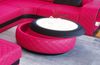 Couchtisch Berlin - Kunstleder - pink-schwarz Bild 3