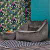 Icon Riesen Sitzsack Sessel „Natalia“, Plüsch XXL Sitzsack Erwachsene mit Füllung für das Wohnzimmer, Riesensitzsack Sofa XXL (Grün, Sitzsack + Hocker) Bild 3
