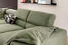 KAWOLA Sofa DELIA Ecksofa Cord olivgrün mit motorischem Sitzvorzug Recamiere links 74 x 219 x 276 cm Bild 4
