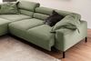KAWOLA Sofa DELIA Ecksofa Cord olivgrün mit motorischem Sitzvorzug Recamiere links 74 x 219 x 276 cm Bild 2