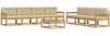 vidaXL Outdoor-Sofagarnitur mit Kissen 7 pcs Weiß und Beige 3386157 Bild 2