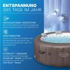 Bestway 6001S LAY-Z-SPA Whirlpool Dominica HydroJet Energiespar mit App-Steuerung, für 6 Personen Ø 196 x 71 cm, Urbanbraun Bild 4