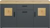 Home affaire Sideboard Ghent (Packung, 1 St), Kommode mit Hirnholzapplikationen - (B/T/H): 160/42/86 cm Bild 4