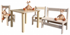 ELI Kinderset Tisch & 3 Stühle - geschliffen Bild 3