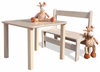 ELI Kinderset Tisch & 3 Stühle - geschliffen Bild 1