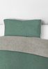 biberna Melange-Flanell Kissenbezug 0840500 MELANGE UNI, fichte, 1x 40x60 cm Bild 4
