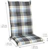 6er Set Beautissu Hochlehner Auflage Sunny 120 x 50 x 6 cm Blau Bild 4