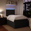 vidaXL Boxspringbett mit Matratze Schwarz 120x190 cm Samt 3293154 Bild 5