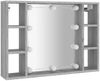 vidaXL Spiegelschrank mit LED Grau Sonoma 76x15x55 cm 820446 Bild 3