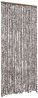 vidaXL Insektenschutz-Vorhang Braun und Weiß 90x220 cm Chenille 325452 Bild 2