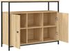 vidaXL Sideboard Sonoma-Eiche 100 x 35 x 80 cm Holzwerkstoff 835500 Bild 5