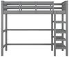 Flieks Hochbett Kiefernholzbett Kinderbett Lattenrost 90x200cm onhe Stuhl Bild 3