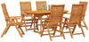 vidaXL Garten Essgruppe 7 pcs Braun Massivholz Akazie 3375719 Bild 3