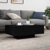 vidaXL Couchtisch mit LED-Leuchten Schwarz 85x55x31 cm 836610 Bild 4