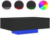 vidaXL Couchtisch mit LED-Leuchten Schwarz 85x55x31 cm 836610 Bild 2